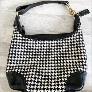 COACH Houndstooth Purse (Black & White)